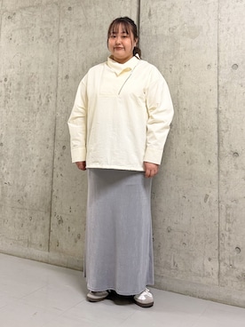 「KBF（ケイビーエフ）のアイテム（その他アウター）」を使った、sakaiさん（レディース・158cm）の春コーディネート