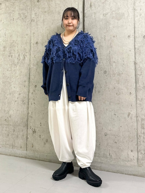 セール】ジャガードフリンジカーディガン（カーディガン/ボレロ）｜KBF