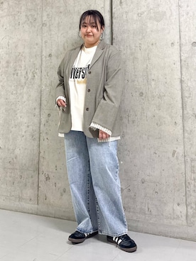 「kbf_ootd」｜「アイテム（ジャケット/アウター）」を使った、sakaiさん（レディース・158cm）の春コーディネート