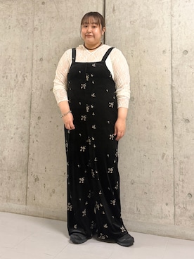 「KBF（ケイビーエフ）のフーディーレーストップス（Tシャツ/カットソー、ホワイト系）」を使った、sakaiさん（レディース・158cm）の夏コーディネート