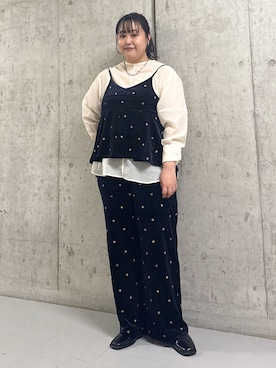 「KBF（ケイビーエフ）のアイテム（キャミソール）」を使った、sakaiさん（レディース・158cm）の秋コーディネート