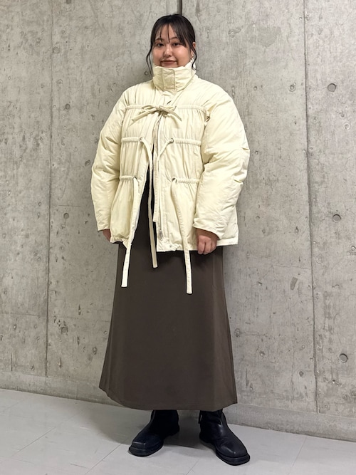 セール】フロントリボン中綿ジャケット（ダウンジャケット/コート