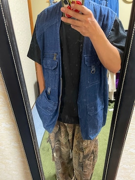 「古着のアイテム（パンツ、その他）」を使った、takuさん（メンズ・174cm）の秋コーディネート