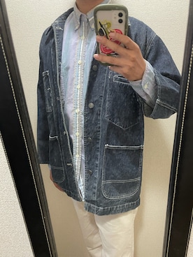 「UNIQLO（ユニクロ）のアイテム（パンツ、ホワイト系）」を使った、takuさん（メンズ・174cm）の秋コーディネート