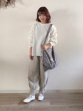 「Samansa Mos2（サマンサ モスモス）のアイテム（パンツ）」を使った、マユ﻿﻿ネーズさん（レディース・151cm）の冬コーディネート