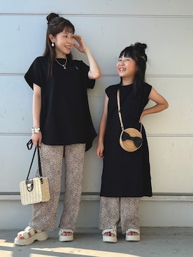 「devirock（デビロック）のアイテム（ワンピース/ドレス）」を使った、𝚈𝚞𝚖𝚒さん（レディース・150cm）の夏コーディネート