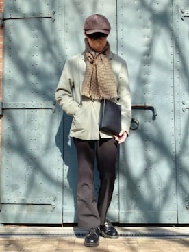 「SENSE OF PLACE by URBAN RESEARCH（センスオブプレイスバイアーバンリサーチ）のアイテム（その他アウター）」を使った、KOHさん（メンズ・175cm）の冬コーディネート