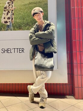 「NANO universe（ナノユニバース）のアイテム（ダウンジャケット/コート）」を使った、KOHさん（メンズ・175cm）の冬コーディネート