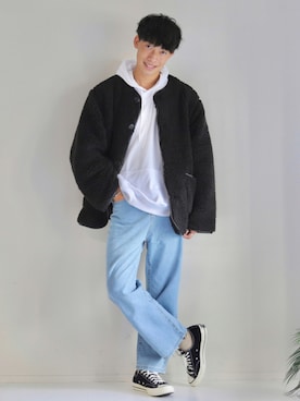 「INTERPLAY（インタープレイ）のアイテム」を使った、KOHさん（メンズ・175cm）の秋コーディネート