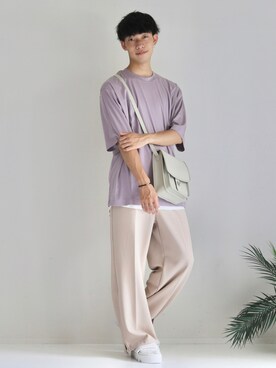 「DEVICE（デバイス）の【WEARISTA こーせ ×DEVICE コラボ】Rename フロントバックル ショルダーバッグ（ショルダーバッグ）」を使った、KOHさん（メンズ・175cm）の夏コーディネート