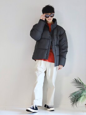 「LILL（リル）のアイテム（ダウンジャケット/コート）」を使った、KOHさん（メンズ・175cm）の冬コーディネート
