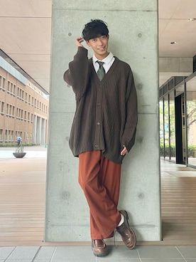 「YON（ヨン）のアイテム」を使った、KOHさん（メンズ・175cm）の秋コーディネート