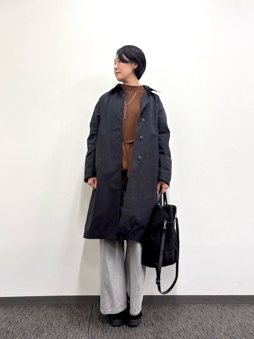 別注】【TAION/タイオン】ダウンジャケット付バルカラーコート（ダウン