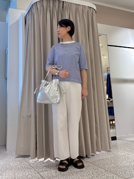 「アイテム（バングル/リストバンド）」を使った、fukuさん（レディース・166cm）の夏コーディネート