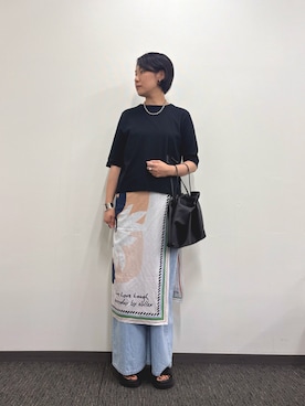 「アイテム（ピアス（両耳用））」を使った、fukuさん（レディース・166cm）の夏コーディネート