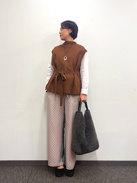 「アイテム（その他シューズ）」を使った、fukuさん（レディース・166cm）の秋コーディネート