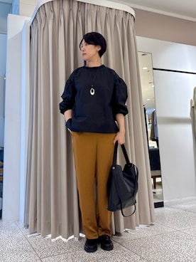「アイテム（ピアス（両耳用））」を使った、fukuさん（レディース・166cm）の秋コーディネート