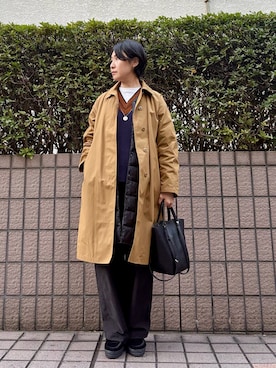 「アイテム（ローファー）」を使った、fukuさん（レディース・166cm）の秋コーディネート