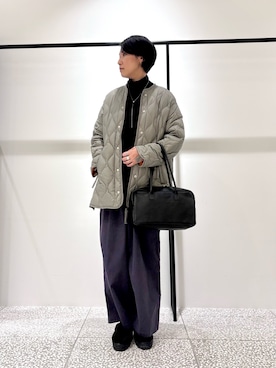 「アイテム（ピアス（両耳用））」を使った、fukuさん（レディース・166cm）の秋コーディネート