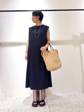 「collex（コレックス）のアイテム」を使った、fukuさん（レディース・166cm）の夏コーディネート