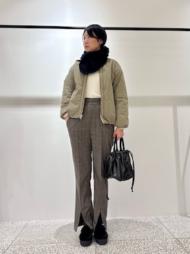 「collex（コレックス）のアイテム」を使った、fukuさん（レディース・166cm）の冬コーディネート