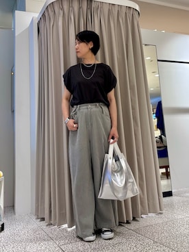 「アイテム（バングル/リストバンド）」を使った、fukuさん（レディース・166cm）の夏コーディネート