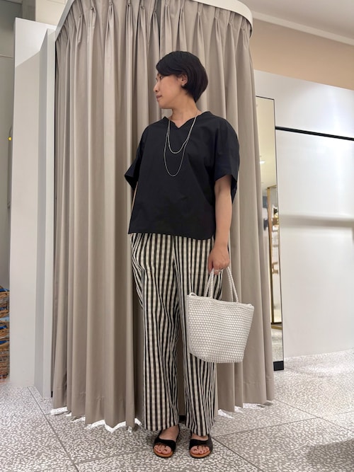 collex ブラウス シャツ オフスタンドカラーコットンブラウス