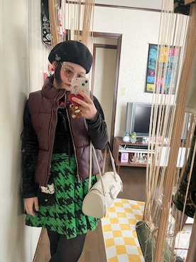 「MARC JACOBS（マークジェイコブス）のアイテム」を使った、harukaさん（レディース・156cm）の冬コーディネート