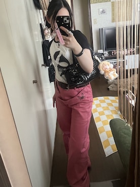 「アイテム（デニムパンツ）」を使った、harukaさん（レディース・156cm）の夏コーディネート