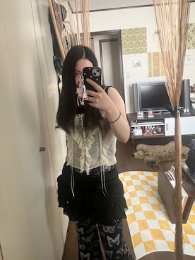 「アイテム（スカート）」を使った、harukaさん（レディース・156cm・20代）の夏コーディネート