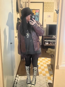 「アイテム（帽子）」を使った、harukaさん（レディース・156cm・20代）の秋コーディネート