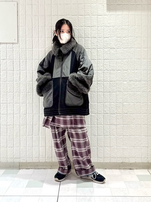 DOUBLE NAME（ダブルネーム） デニムジャケット gジャン ボアキルト