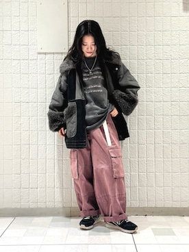 「アイテム（デニムジャケット）」を使った、yukinaさん（レディース・157cm）の秋コーディネート