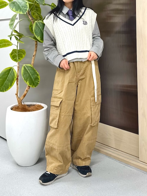 幾何学柄ネクタイ