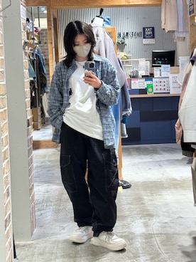 「DOUBLE NAME（ダブルネーム）のアイテム」を使った、yukinaさん（レディース・156cm）の春コーディネート
