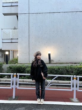 「HUMAN MADE（ヒューマンメード）のアイテム（ジャケット/アウター）」を使った、ルイボスティーさん（レディース・148cm）の秋コーディネート