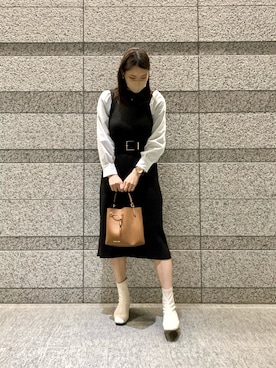 「綺麗めコーデ」｜「アイテム（腕時計）」を使った、_aya_さん（レディース・167cm）の秋コーディネート