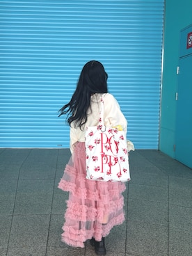 「moment+（モーメントプラス）のアイテム」を使った、るなさん（レディース・161cm）の春コーディネート