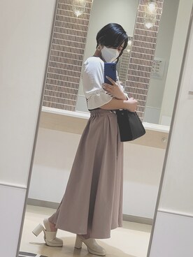 「ショッピング」｜「アイテム（サンダル）」を使った、れくとさん（レディース・163cm）の春コーディネート