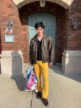 「TOMMY（トミー）のアイテム」を使った、コーチャンさん（メンズ・177cm）の春コーディネート