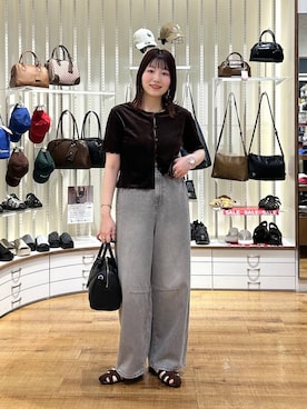 「インナーカラー」｜「アイテム（グレー系）」を使った、manaty.さん（レディース・159cm）の夏コーディネート