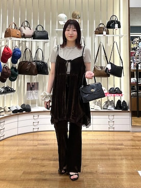 「LOWRYS FARM（ローリーズファーム）のステンレスフープチョーカー 127295（チョーカー）」を使った、manaty.さん（レディース・159cm・20代）の夏コーディネート