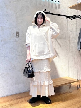 「アイテム（ブルゾン）」を使った、manaty.さん（レディース・159cm・20代）の秋コーディネート