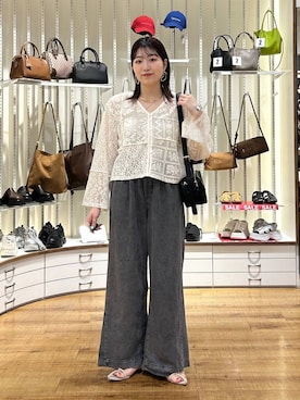 「アイテム（チョーカー）」を使った、manaty.さん（レディース・159cm・20代）の秋コーディネート