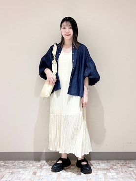 「アイテム（ピアス（両耳用））」を使った、manaty.さん（レディース・159cm・20代）の夏コーディネート