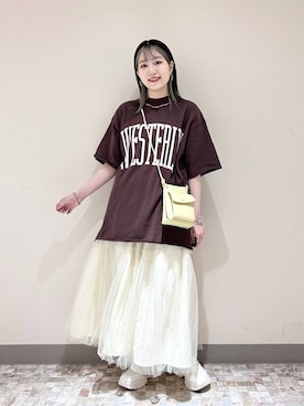 「アイテム（ピアス（両耳用））」を使った、manaty.さん（レディース・159cm・20代）の夏コーディネート