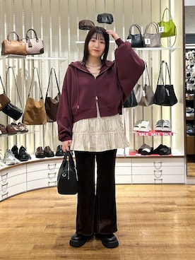 「アイテム（パーカー）」を使った、manaty.さん（レディース・159cm・20代）の秋コーディネート