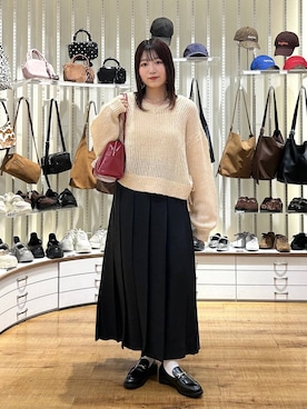 「アイテム（チョーカー）」を使った、manaty.さん（レディース・159cm）の秋コーディネート