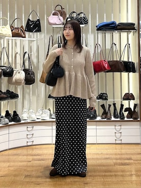 「アイテム（チョーカー）」を使った、manaty.さん（レディース・159cm・20代）の冬コーディネート