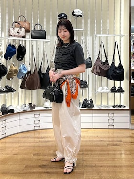 「骨格ストレート」｜「アイテム（サンダル）」を使った、manaty.さん（レディース・159cm・20代）の夏コーディネート